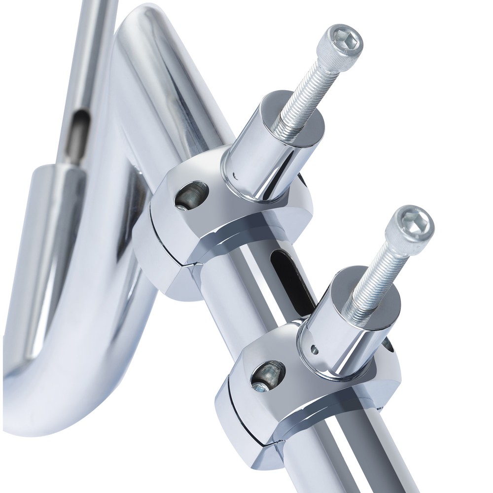 Chrome 3.5'' Handlebar Riser Fit For Harley Softail Fatboy Dyna 2'' Handle Bar