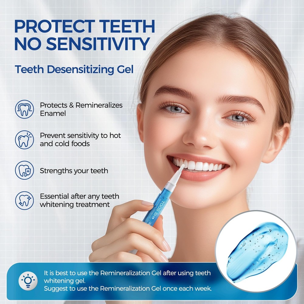 Teeth Whitening Kit for Sensitive Teeth,with 4 5 Count, Transparency