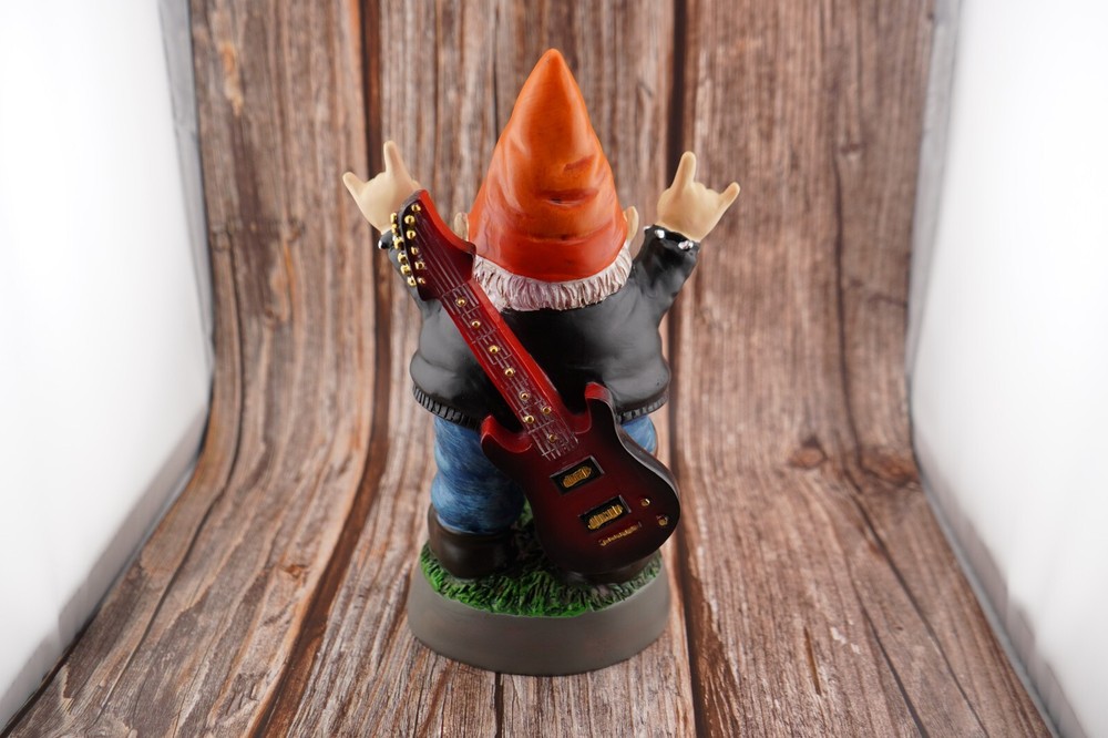"Rock & Gnome" - Gnome Standing Statue - 9 1/4"
