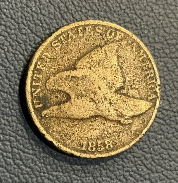 1858 Flying Eagle Cent - Copper Cent - Early U.S Coin