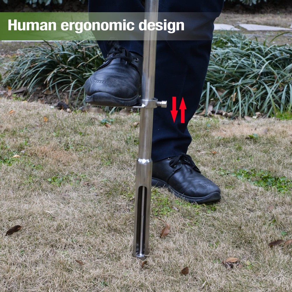 40 Inch Stainless Soil Sampler Probe Garden Soil Testing Tool
