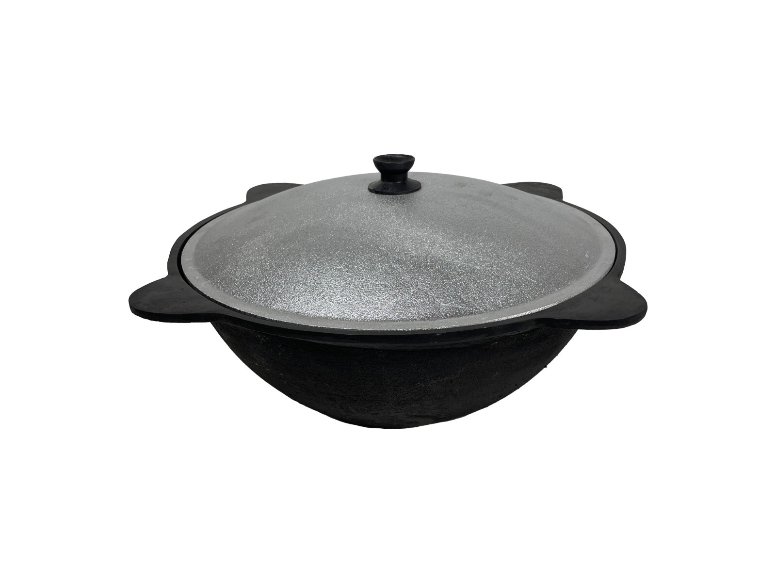 Kazan 100% Cast Iron Authentic Uzbek Cauldron & Oven Uchag Pilaf Plov Lagman Wok
