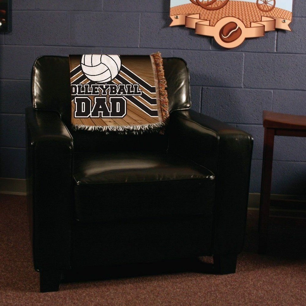 Volleyball Dad Woven Blanket
