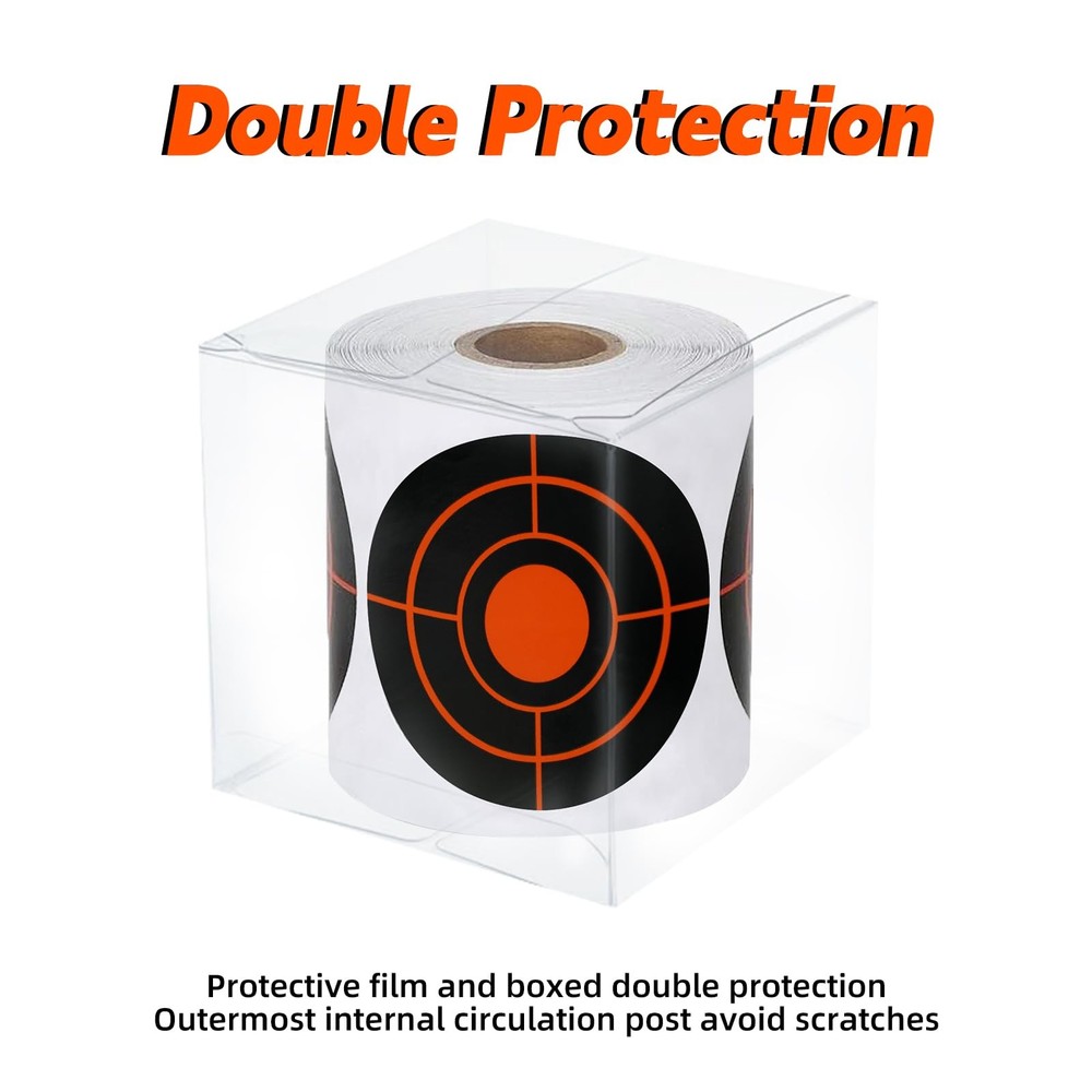 3" Splatter Shooting Targets 250 Pcs Self-Adhesive Reactive Paper Range
