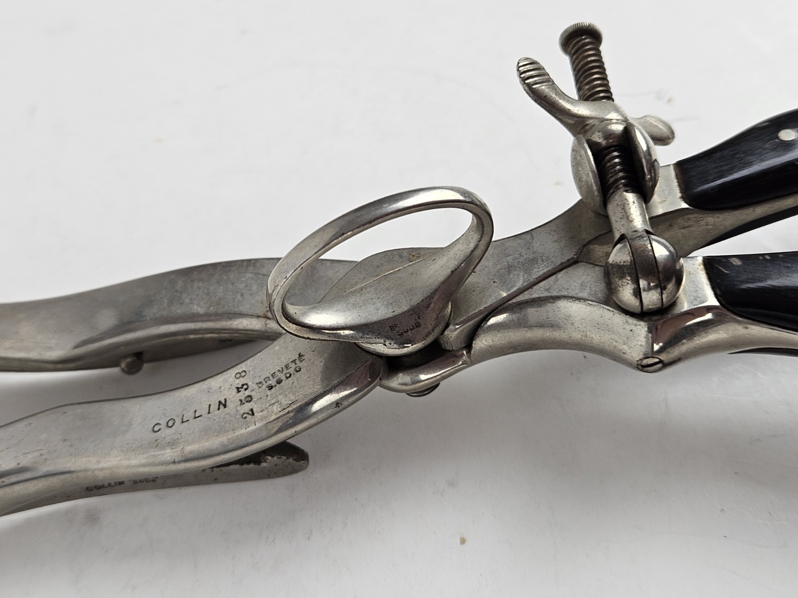 Antique 1800s US Civil War Surgeon Doctors Birthing Forceps Maison Collin France