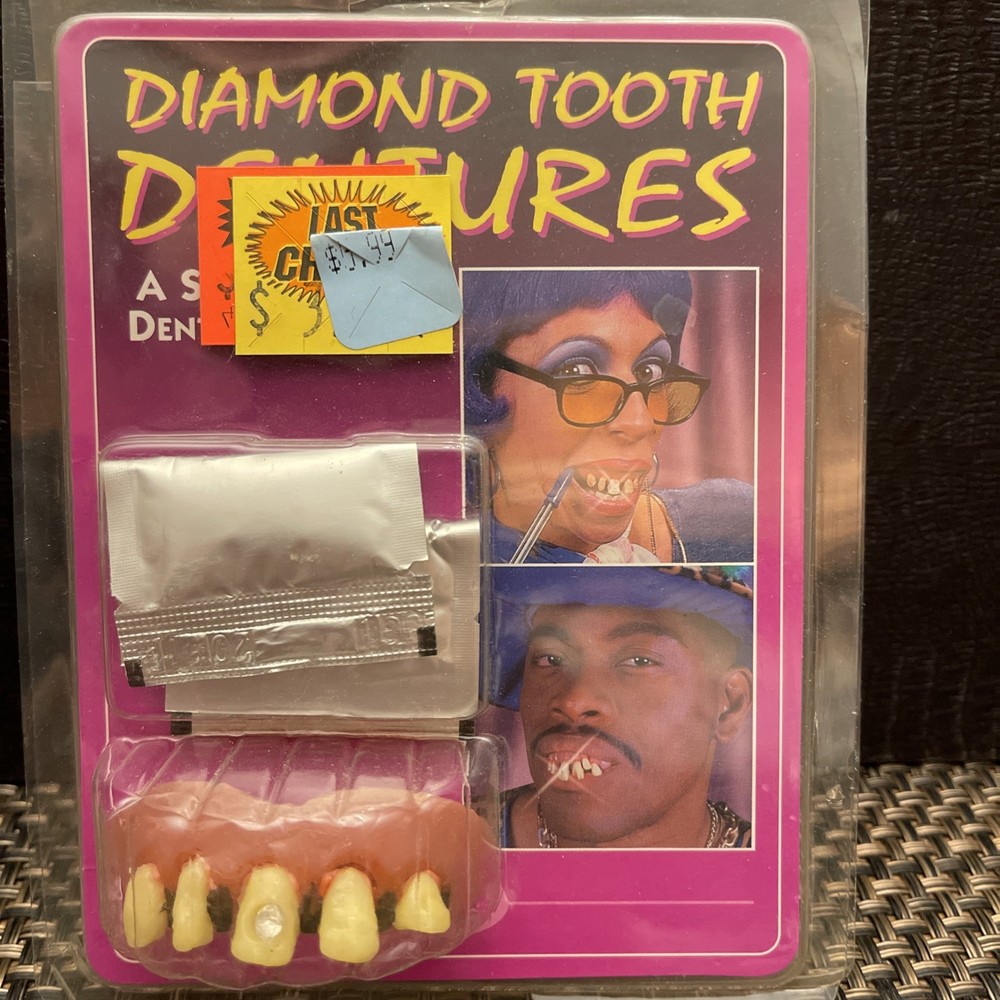 Diamond Tooth Dentures, Like “Bubba Teeth”. New In Package.
