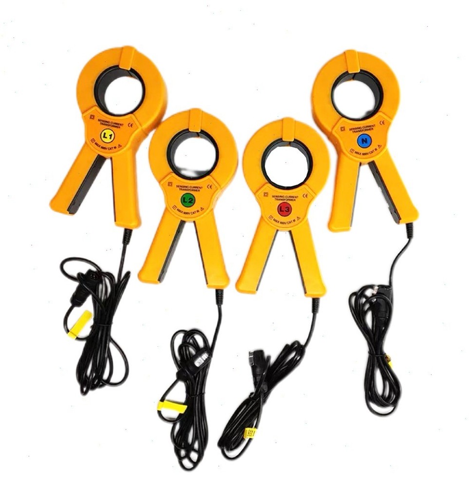 Power Quality Analyzer with Current Clamp Range 1.0~1000A Phasor Diagram Display