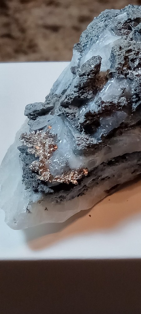 Silver Calcite Mineral from Morocco