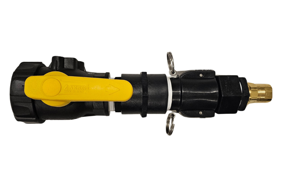 Rittenhouse Hydroseeding Spray Gun with 80° Brass Spray Nozzle