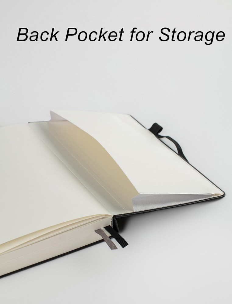 Thick Bullet Notebook with 366 Numbered Pages, A5 Dotted Journal for Writing ...