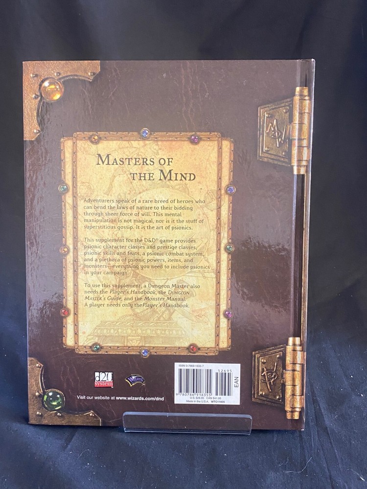 D&D 3rd Ed : Psionics Handbook (WOTC, 2001, EX)