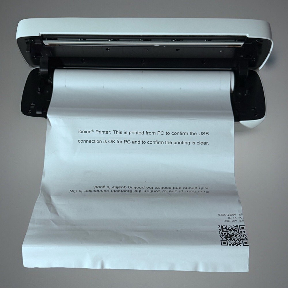 IOOIOO A80 Portable Inkless Thermal Printer- Bluetooth Wireless-Letter Size