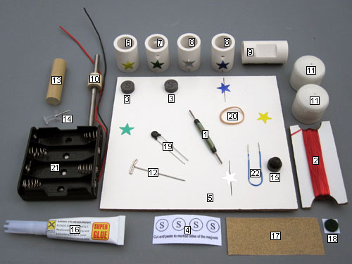 DIY SIMPLE REED SWITCH MOTOR KIT #3 SCIENCE FAIR PROJECT ELECTRICITY EDUCATIONAL