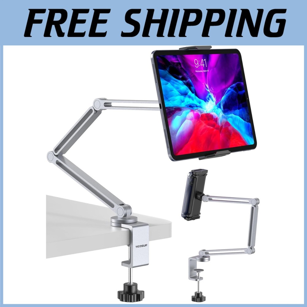Adjustable Tablet Arm Mount with Super Grip Clamp