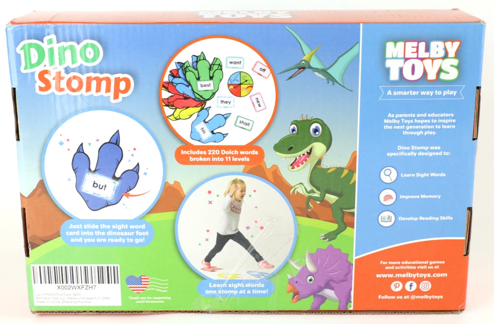 Dino Stomp Learning Sight Words Game