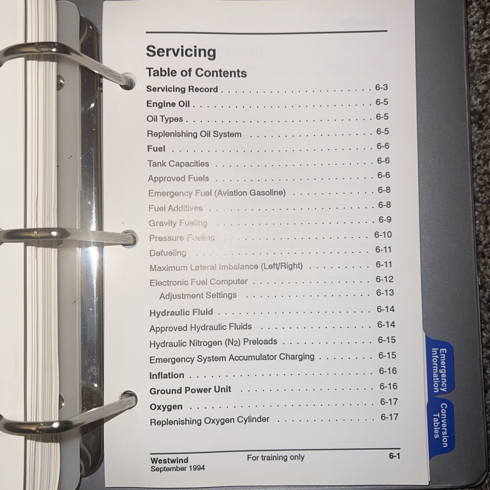 Simuflite Westwind Cockpit Reference Handbook
