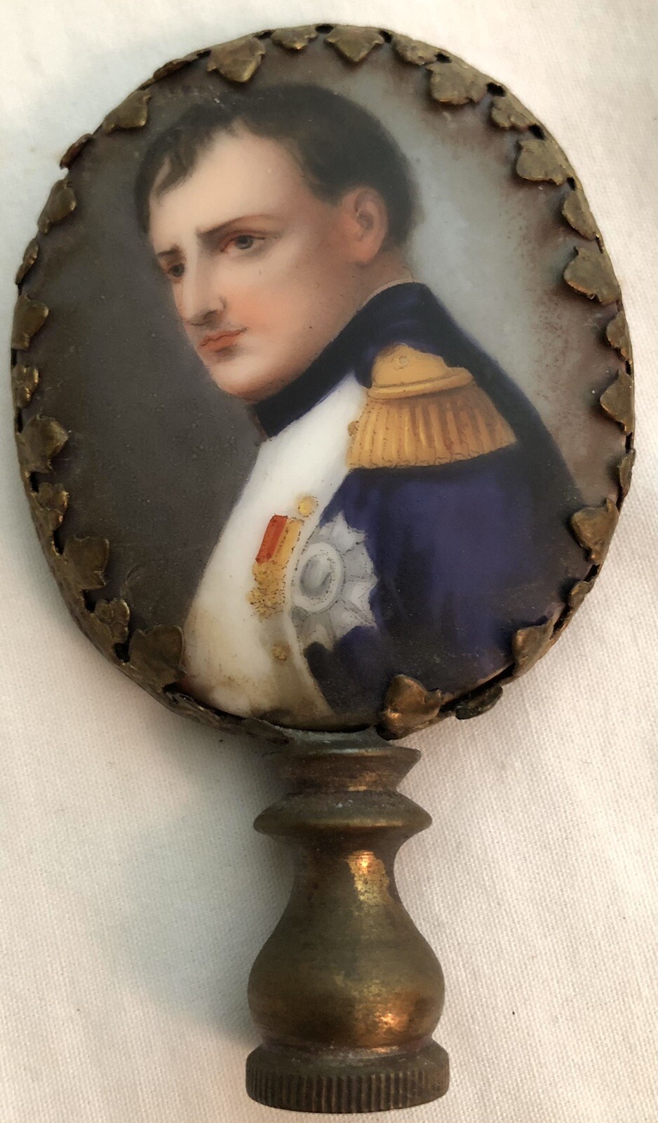 Porcelains Two Separate In Lamp Finial/Napoleon & Josephine Vintage