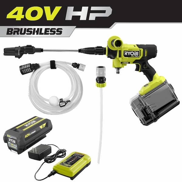 RYOBI 40V Brushless EZClean 600 PSI 0.7 GPM Cordless WITH BATTERY Power Cleaner