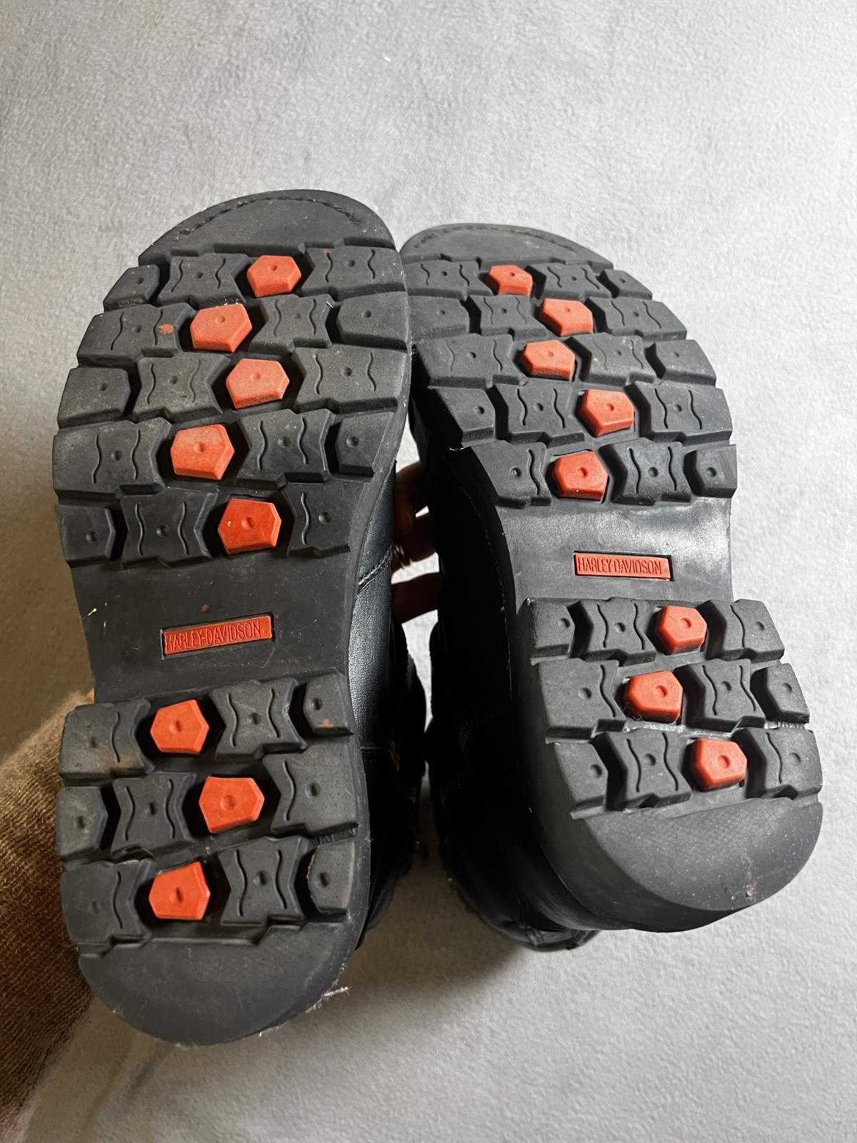 Harley-Davidson Women's Black Leather Biker Boots Size 10