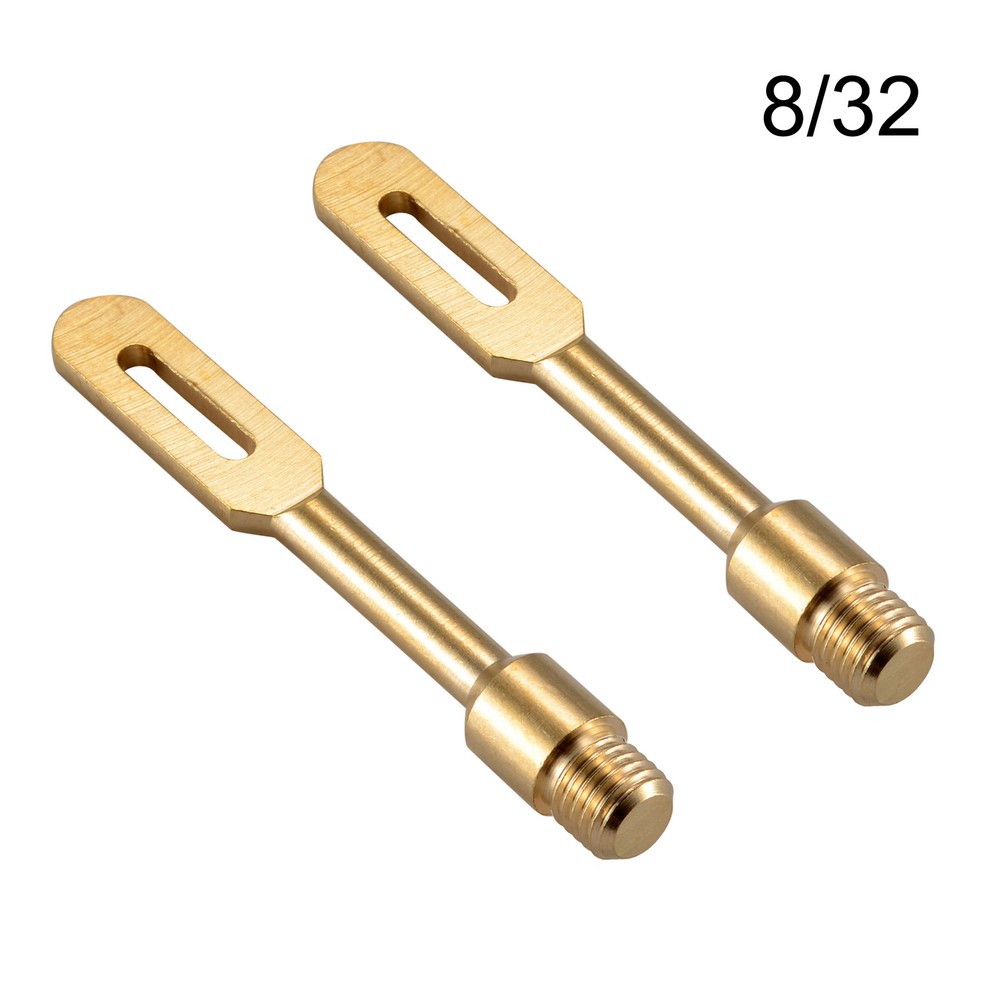 2 Pcs/Lots .45 Cal Solid Brass Slotted Tips Gun Clean Patch Puller Patch Holder