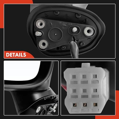 Driver Side Power Door Mirror - Compatible with Mazda 3 2014 2015 2016 - Non