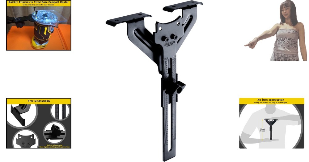 Versatile Router Edge Guide for Fixed Base - Perfect for Professionals & DIYers
