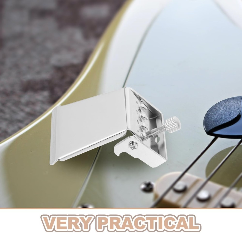 Silver Alloy Banjo Tailpiece 4 String Easy Install Durable Replacement Part