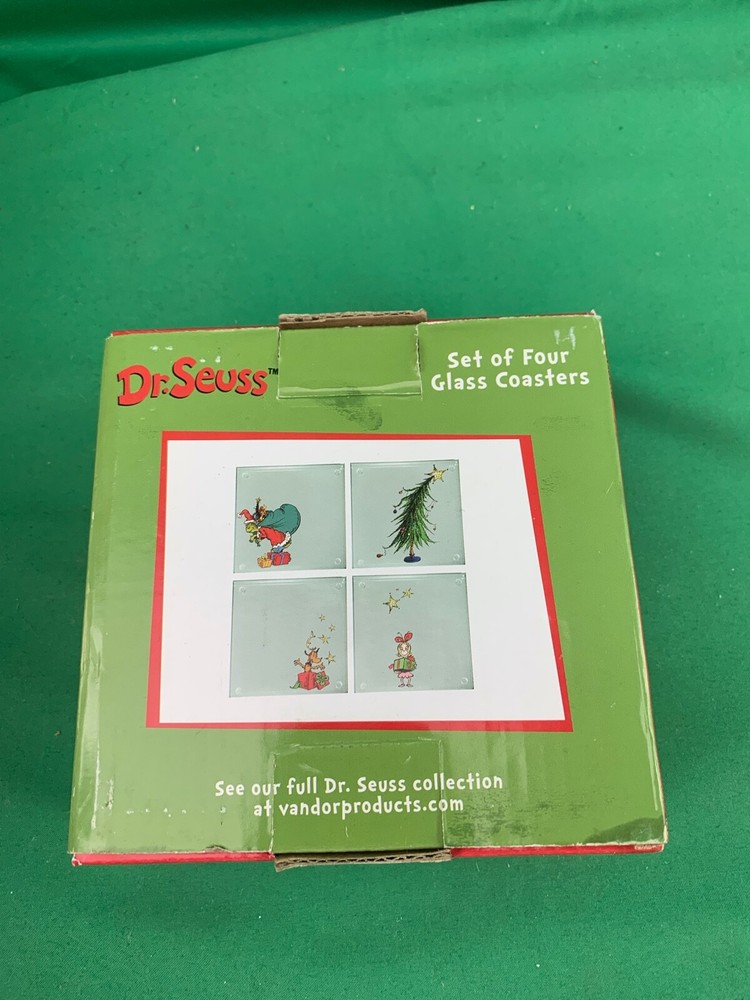 Dr. Seuss 4 Piece Stacking Glass Coaster Set