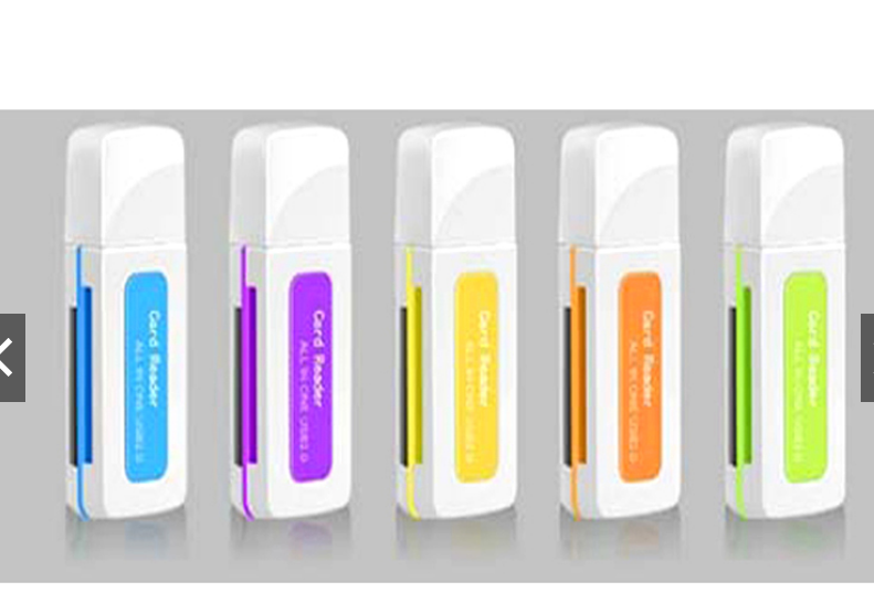 USB 2.0 Micro SD T-Flash SDHC MS TF M2 SD Memory Stick Card Reader