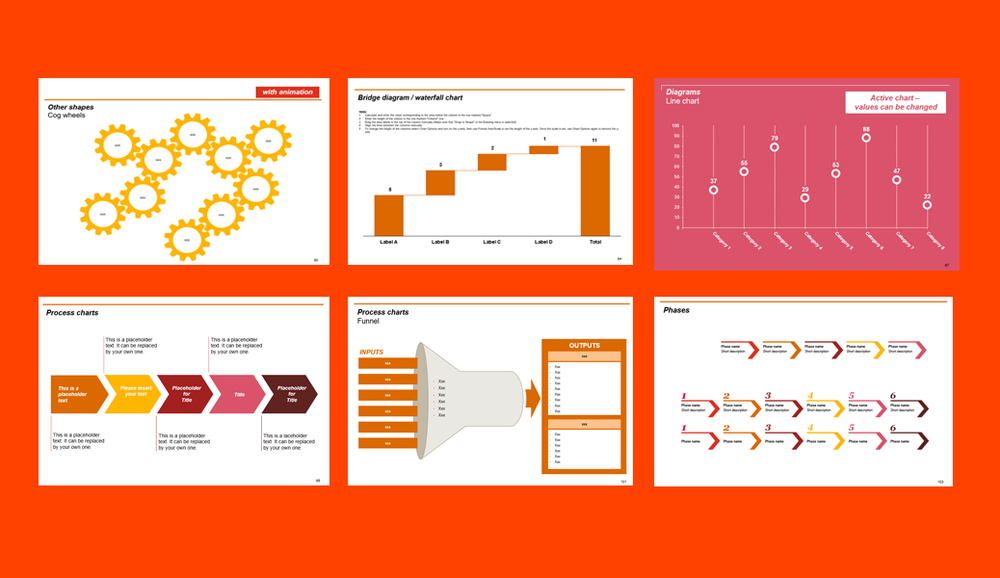 All-In-One PowerPoint Graphics Template - Fully Editable 141 Slides
