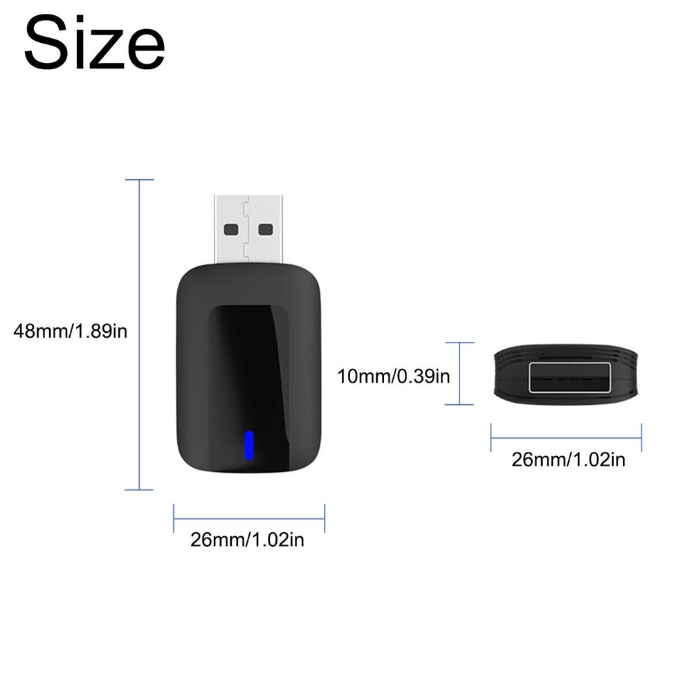 USB Wireless CarPlay Adapter Fit iPhone Apple Wireless Carplay Dongle Plug Play