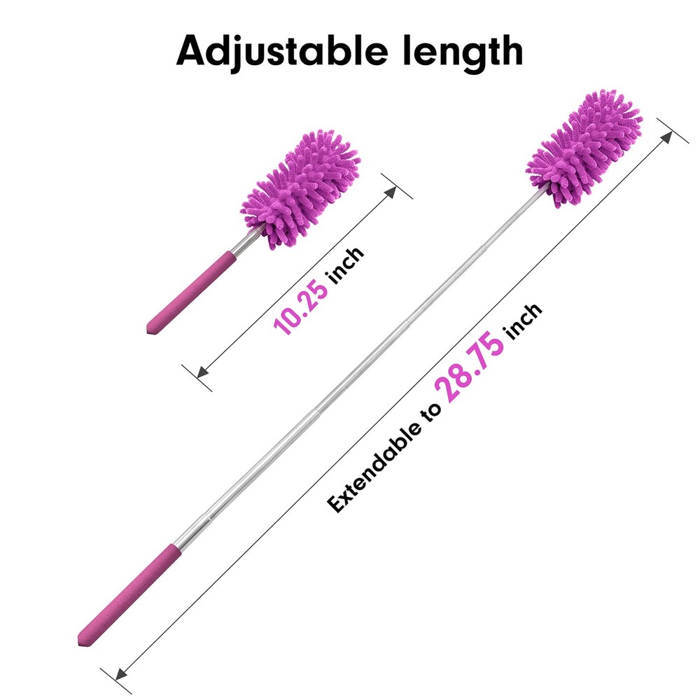Microfiber Duster for Cleaning, Tukuos Hand Washable Dusters with 2pcs Replaceab