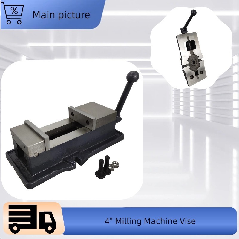 4 inch Bench Clamp Plain Lockdown Vise Milling Machine Workholding Tools Vise