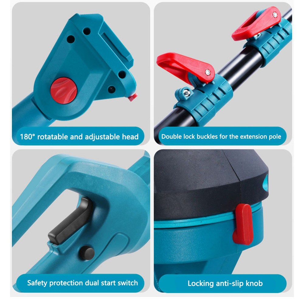 Adjustable Electric Pruning Shears Extension Pole For High Branches