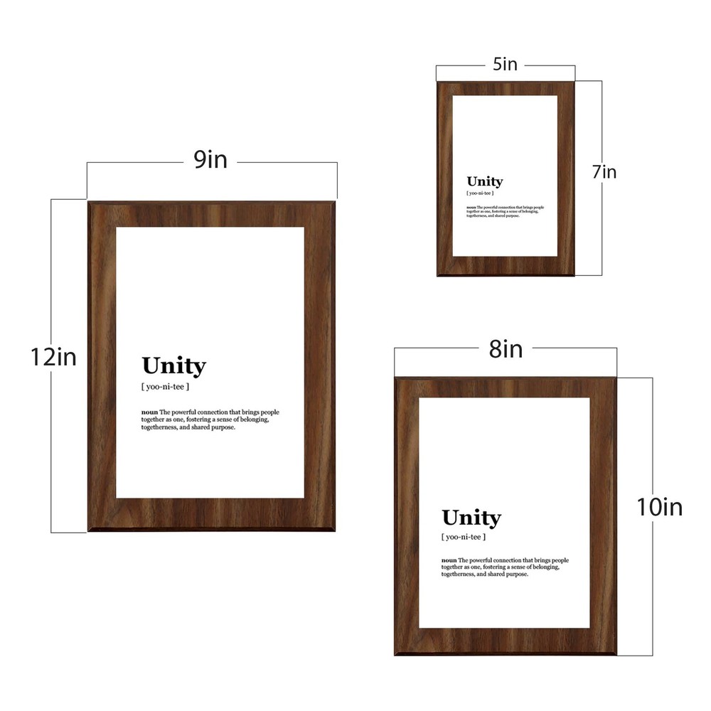 Unity Dictionary Definition Decorative Wall Plaque With Easel Acrylic Stand