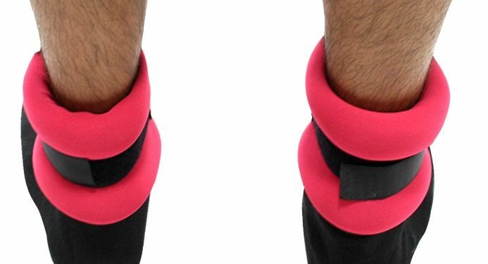 PERRINI RED WRIST/ANKLE WEIGHTS COME IN PAIR 1LB EACH ADJUSTABLE STRAP