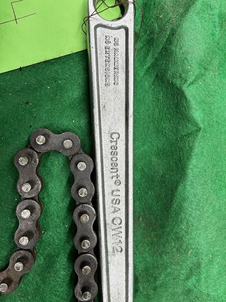 CRESCENT CW12 Chain Wrench Tool Double Action Packaged Pipe