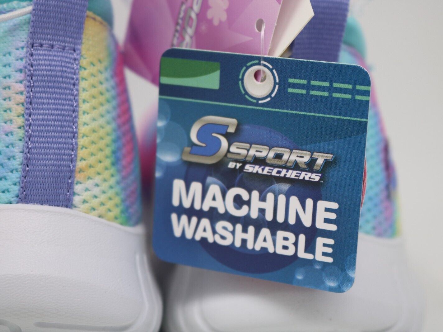 S Sport by Sketchers Katya Multicolored TYE DYE Slip On Shoes Girl's Size 1 NWB