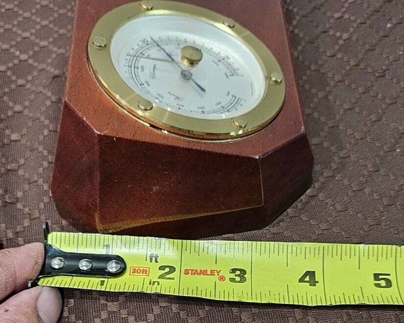 Neiman Marcus Desk Clock And Barometer AS-IS