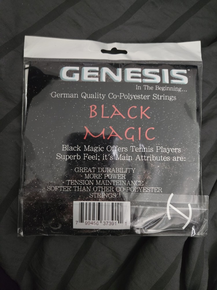 GENESIS BLACK MAGIC Gauge 17G 12m TENNIS RACKET STRING