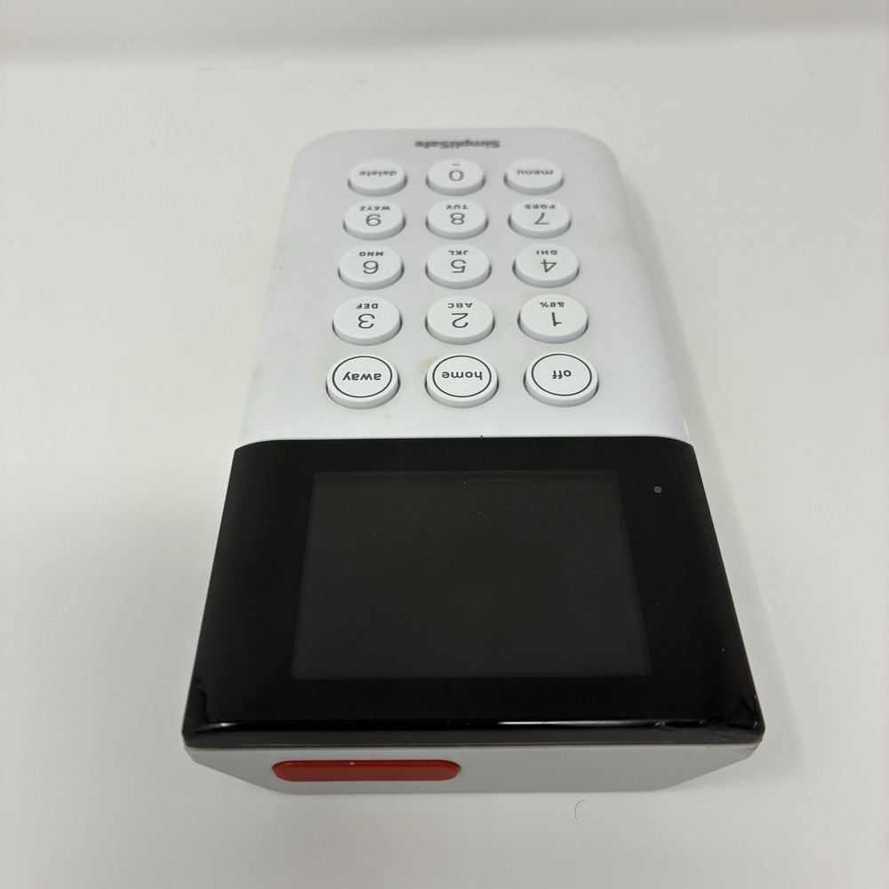 SimpliSafe Home Security System - Wireless Security Keypad KP3W SSKP3 - White