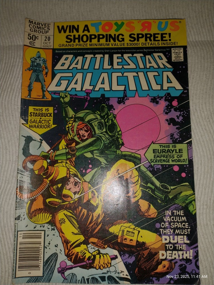 Battlestar Galactica Comic Original Series #20 Marvel Comics