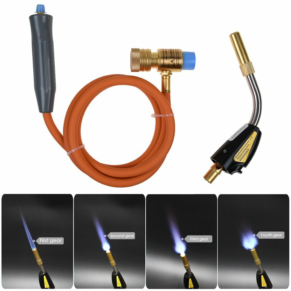 MAPP MAP-pro Propane Self-Igniting Gas Welding Turbo Burner Torch & 5' Hose Kit