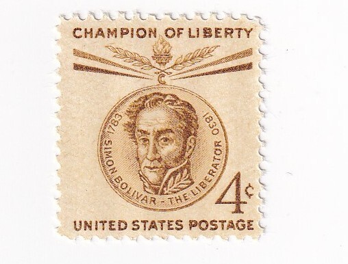 STAMP US SCOTT 1110 "Simon Bolivar" 4 CENT 1958 MNH