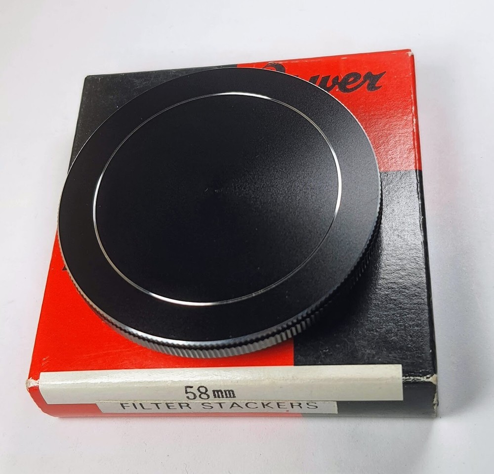 58mm Metal Stack Filter Cap Set To Stack Protect Store Case 58 mm E58 Japan E-58