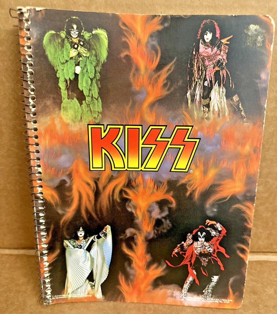 KISS FLAMES DYNASTY NOTEBOOK AUCOIN 1979 FREE SHIPPING