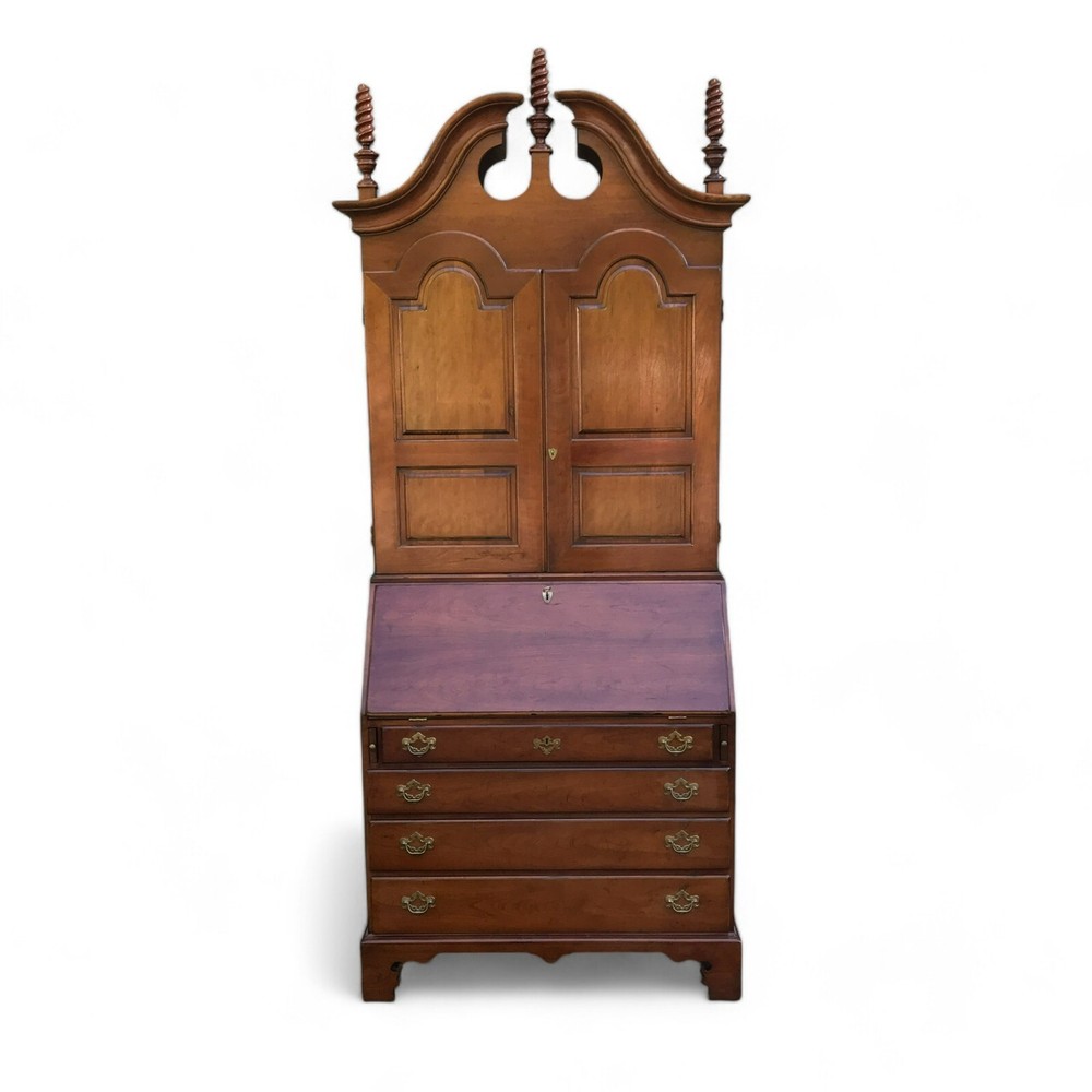 Wright Table Co. Cherry 2 part Secretary Desk