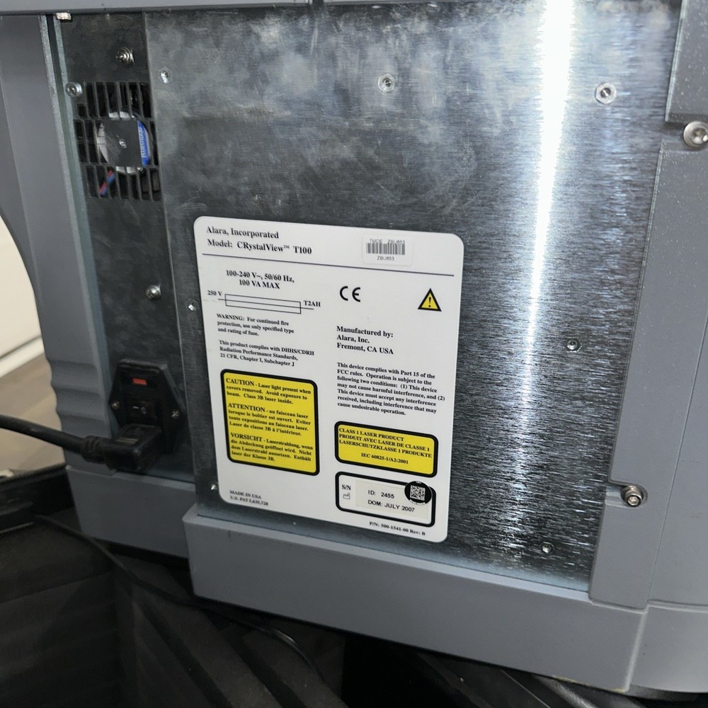 Alara CrystalView T100 Portable Radiography Imaging Processor System.