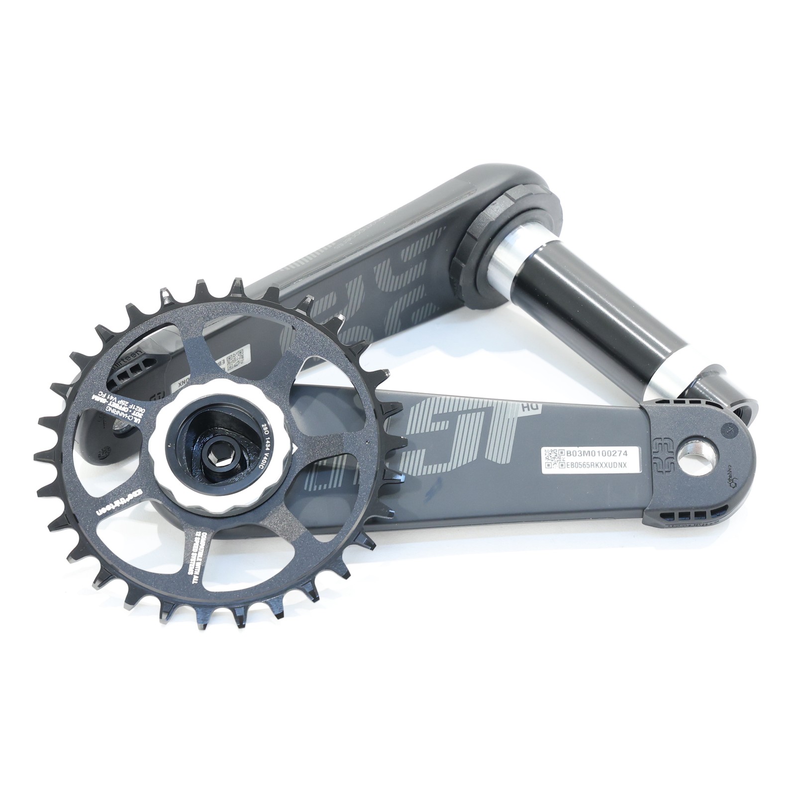 e*thirteen LG1 Race Carbon Crankset, 170mm x 73mm, 30mm Spindle, 30T, 55mm CL