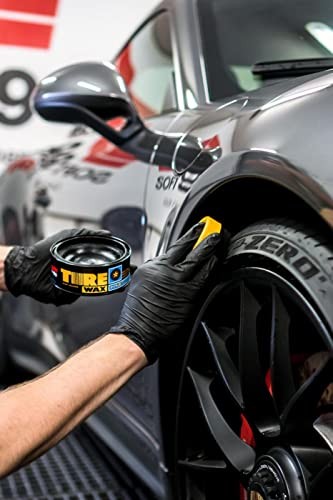 SOFT99 Tire Black Wax 170g Solid Deep Gloss Polish 02015 Car Wheel Care Japan